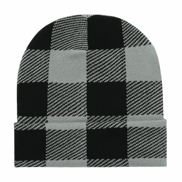 Long Plaid Beanies C3-8027-DKY