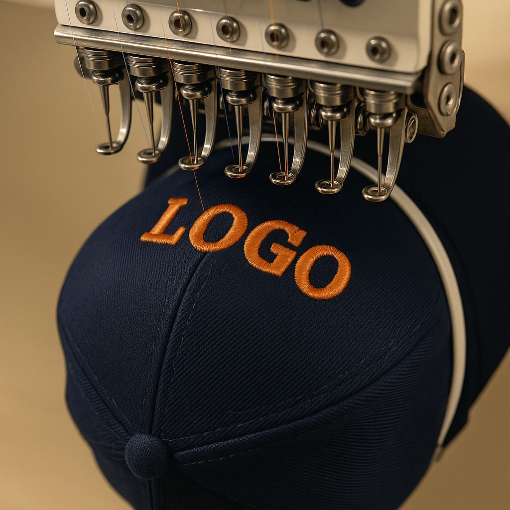 how custom caps are made | embroidery process