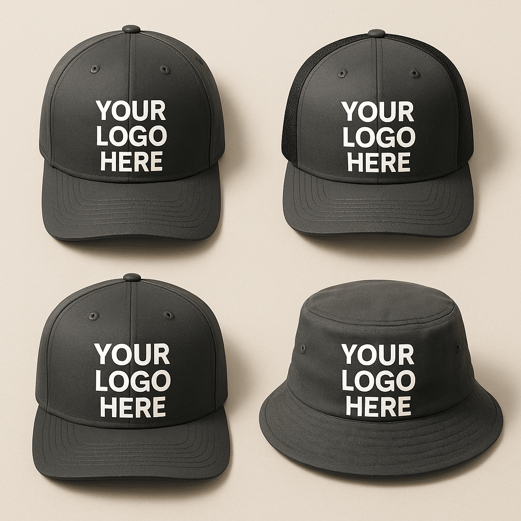 how custom caps are made | showcase of different hat style