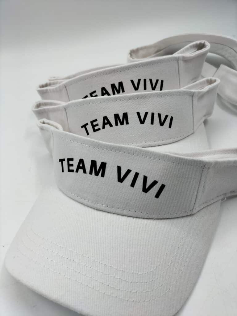Cap branded with a powerprint