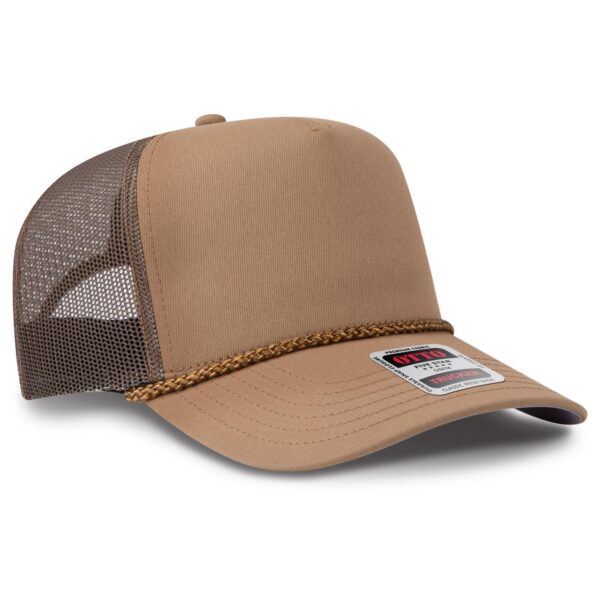 5 Panel Mid Profile Rope Trucker Hat C3-32-2